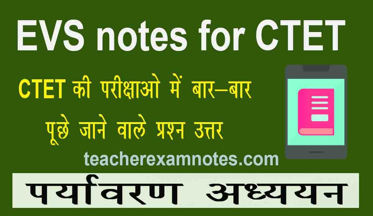 evs notes for ctet
