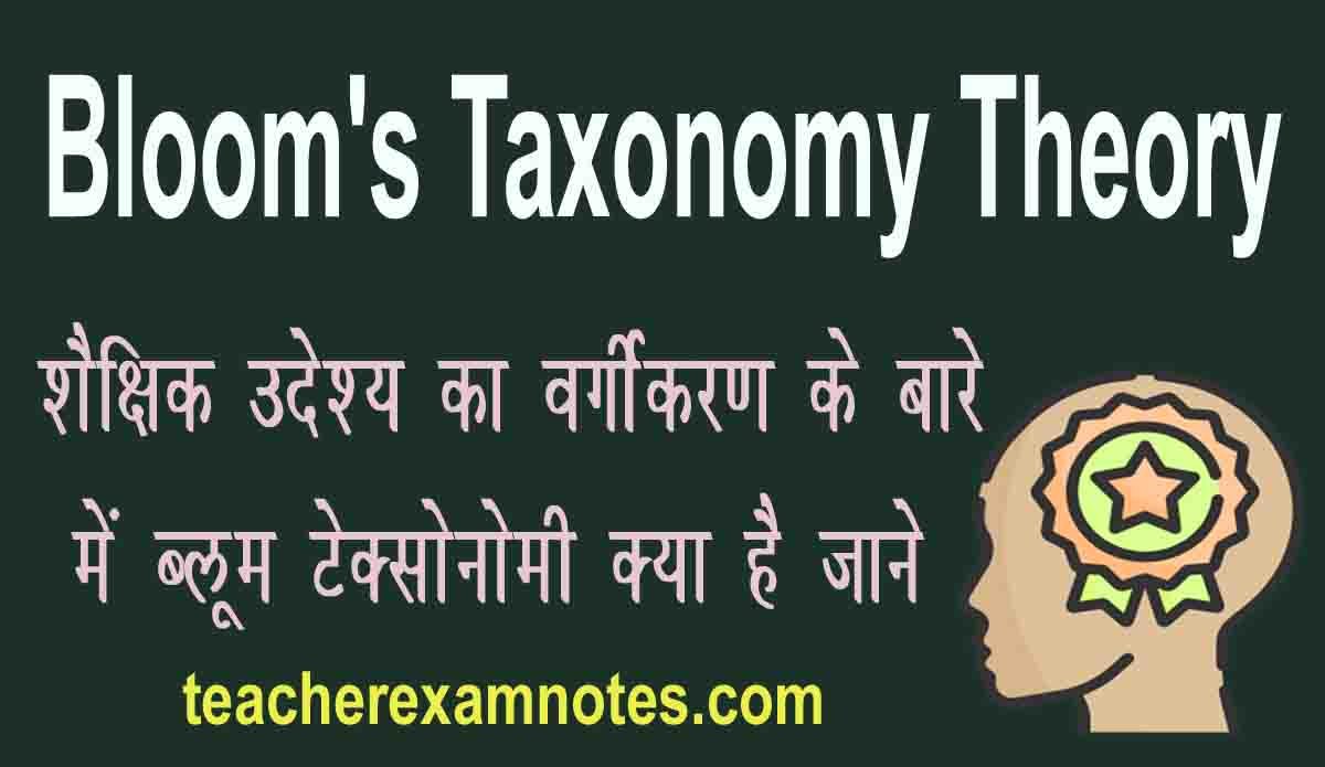 Bloom Taxonomy in Hindi