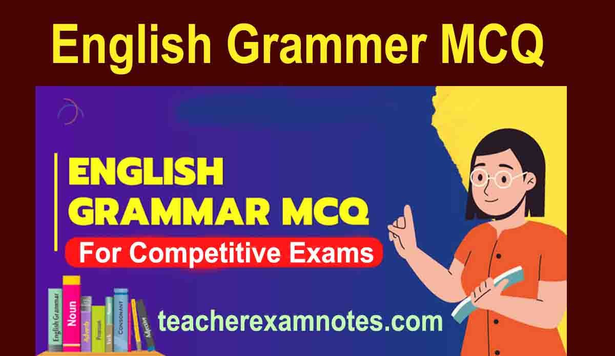 MCQ type questions on English Language and English Grammar
