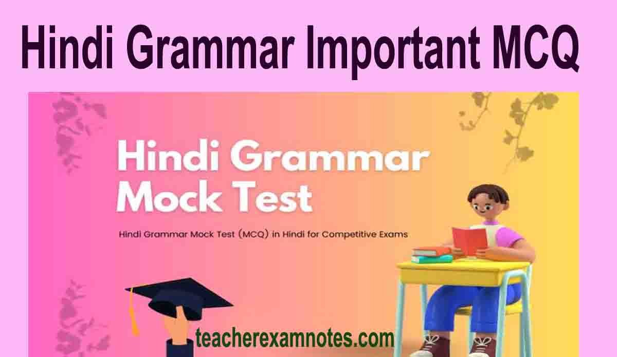 Important Samanya Hindi Question-Answer
